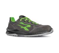 U-POWER DON'T WORRY... BE HAPPY! Scarpe Antinfortunistiche Da Lavoro, Zapatos de Seguridad y contra Incendios Hombre, Gris Plomo Verde Fluo, 41 EU