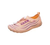 Zapatos de senderismo acuático, zapatos de agua para mujer - zapatos acuáticos antideslizantes multiactividades, zapatillas flexibles para ambientes húmedos, zapatos diseñados para playa y ríos, rosa
