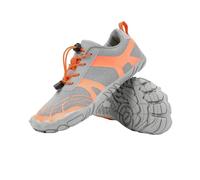 Zapatos de Senderismo al Aire Libre de Cinco Dedos para Hombres Grueso Fuera de la Carretera Escalada Zapatos de Senderismo y Fitness Transpirables (Gris,36)