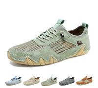 Zapatos De Senderismo De Malla Transpirable Zapatos Beck Transpirables Antideslizantes para Exteriores Zapatos De Conducción para Hombres Y Mujeres(Green,36 EU)