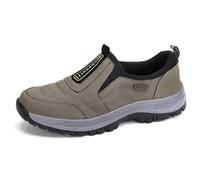 Zapatos De Senderismo De Moda Para Hombre Zapatillas Informales Sin Cordones Impermeables Antideslizantes Mocasines Ortopédicos Livianos Zapatos De Barco Bajos Transpirables Acampar ( Color : Brown ,