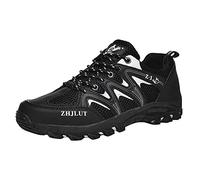 Zapatos de senderismo para hombre, antideslizantes, ligeros, para caminar, correr, plataforma con cordones, zapatos de entrenamiento para hombre, cómodos, al aire libre, escalada, camping, zapatos de