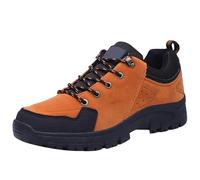 Zapatos de senderismo para hombre con soporte de arco, zapatos ortopédicos para hombre, de ante impermeable, zapatos de exterior, cómodos, ligeros, transpirables, zapatos de caminata, zapatos de