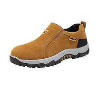 Zapatos de senderismo para hombre, para caminar, escalar, viajar, antideslizantes, para deportes al aire libre, montañas, senderismo, zapatillas estables y acolchadas, botas de camping, Brown, 39 2/3