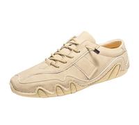 Zapatos de senderismo para hombre zapatos de exterior de cuero suave/ante zapatos deportivos planos antideslizantes para caminar por carretera cómodos zapatos descalzos zapatos anchos zapatos de