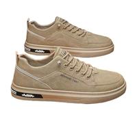 Zapatos de tabla Hombre Deportivo Casual Zapatos Con Cordones Mocasines, caqui, 41 EU