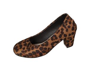 Zapatos de tacón alto casual para mujer, zapatos de tacón medio, zapatos de traje regional Mary Jane zapatos de apoyo cómodo bombas de trabajo tacón bloque Slip-on zapatos de mujer para fiesta