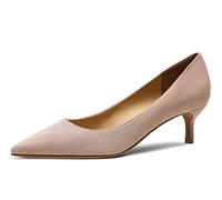 Zapatos de tacón Alto para Mujer Ante Puntiagudo Zapatos Bomba Nude 40 EU