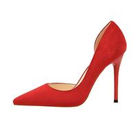 Zapatos De Tacón Alto para Mujer, Cómodos Zapatos De Tacón De 4 Pulgadas para Fiesta De Graduación, Tacones De Aguja Cerrados con Punta Puntiaguda para Dama De Honor Nupcial