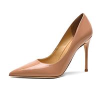 Zapatos de tacón Alto para Mujer Tacones de Aguja Zapatos de Punta Puntiaguda Nude 35 EU