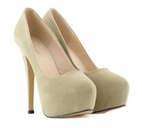 Zapatos de Tacón Alto Plataforma Mujer-Stilettos Bombas con Textura Brillante y Aterciopelada-Punta Redonda Slip-on Hebilla-Elegantes Sexy para Jean Vestidos Fiestas Citas Bodas San Valentín