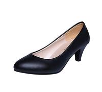 Zapatos de tacón bajo Elegantes con tacón de aguja Zapatos de tacón alto ligeros antideslizantes cómodos Zapatos para caminar Zapatos individuales Zapatos casuales para mujer Zapatos de negocios