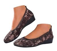 Zapatos de tacón bajo elegantes para mujer, de malla de lentejuelas negras, adecuados para eventos nocturnos, bailes de graduación y banquetes