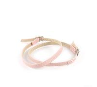 Zapatos de tacón con correa de tobillo con hebilla de metal y banda flexible de piel sintética para un mejor ajuste y apariencia del zapato (rosa)