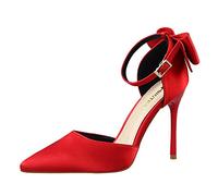 Zapatos de Tacón de Aguja Puntiagudo Punta Cerrada Diseño Elegante Modo para Fiesta y Boda para Mujer 10 CM