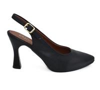 Zapatos de Tacón Destalonados Chamby 4251 Negro Mujer | Slingback de Piel Tacón Alto para Fiesta - Mujer Color: Negro Talla: 40