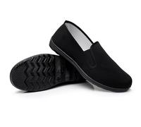 Zapatos de Tai Chi Kung Fu Calzado de Tela para Artes Marciales Tradicionales Chinas Zapatos de Lona para Hombres y Mujeres Black EU Size 36