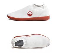 Zapatos de Tai Chi Kung Fu Hombre y Mujer Zapatos de Artes Marciales Ligeros Lona para Karate Taekwondo Boxeo Zapatillas Deportivas de Entrenamiento(Size:43(26.5cm),Color:Blanco)