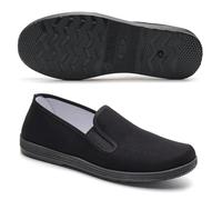 Zapatos de Tela para Artes Marciales Calzado Tradicional Chino de Tai chi y Kung fu Zapatos de Lona para Hombres y Mujeres. Black EU Size 39