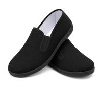 Zapatos de Tela para Artes Marciales Calzado Tradicional Chino de Tai chi y Kung fu Zapatos de Lona para Hombres y Mujeres. Black EU Size 45