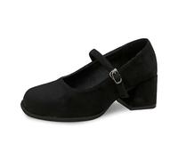 Zapatos de tirolesa para mujer, elegantes, tirolesa, Oktoberfest, zapatos con tiras de tacón en bloque, cómodos, zapatos de tacón festivo, clásicos, para bodas, fiestas, bailes, Negro , 37 EU