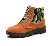 Zapatos de Trabajo de caña Alta de Invierno para Hombres, Zapatos de Trabajo Que no se rompen ni perforan, Botas de Nieve (Yellow, 38)