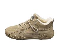 Zapatos de trabajo para hombre, antideslizantes, para senderismo, cálidos, zapatillas de invierno, botas altas de algodón, botas de combate, cómodas, botas de goma, botines negros, para uso diario, al
