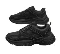 Zapatos de trabajo para hombre, deportivos, ortopédicos, antideslizantes, transpirables, ligeros, para entrenamiento al aire libre, para el tiempo libre, Negro , 44 EU