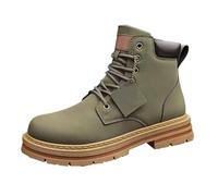 Zapatos de trabajo para hombre, talla extra grande, 48, estilo retro, estilo británico, piel de trabajo, de piel, ajustable, Green, 39 1/3 EU