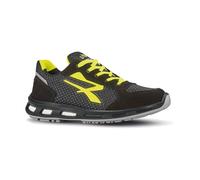 U-Power - Chaussures de travail basses ultra légères et confortables ASHER - Usage général - O1 FO SRC ESD 42 Noir / Jaune