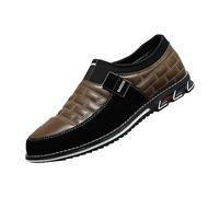 Zapatos de traje negros para hombre, cómodos mocasines planos para hombre, sin cordones, zapatos de vestir de negocios, para conducir, casual, barco, zapatos suaves, zapatos de bicicleta de montaña
