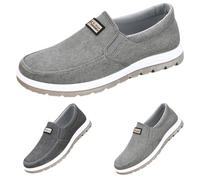 Zapatos de vela para hombre, zapatillas de correr libres y botes, ligeras, transpirables, zapatillas sin cordones, zapatos deportivos al aire libre, zapatos deportivos para el tiempo libre, gris, 42