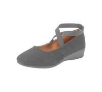 Zapatos De Verano Mujer, Mis Pedidos Anuncios 2025, Zapatos De Bailarinas De Mujer Elegante Slip On Bailarina De Tirantes Planos Zapatos De Baile De Verano Ortopédicos Zapatos De Baile Negro, gris, 40