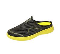 Zapatos de verano para hombre, abiertos, ortopédicos, deslizantes, suaves, antideslizantes, para correr, transpirables, de malla, para el tiempo libre, para el gimnasio, zapatillas deportivas, verde
