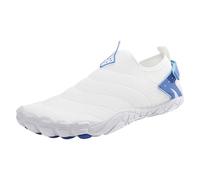 Zapatos de verano para hombre, para playa, antideslizantes, para correr, al aire libre, ligeros, cómodos, para cancha de pelota, a la moda, elegantes, White, 9.5 UK 3X-Narrow