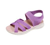 Zapatos de verano para mujer, boca de pescado, aspecto romano, zapatos deportivos de un solo color, cómodos para caminar, suela ligera, sandalias cómodas para exteriores, vacaciones, ocio y vida