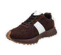 Zapatos de verano para mujer de ante con suela de goma, zapatos deportivos informales con suela gruesa, versátiles, de refuerzo de altura, zapatos casuales modernos para mujer, zapatos de salud para