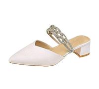 Zapatos de verano para mujer, transpirables, sandalias de baño, sandalias antideslizantes con brillantes, resistentes sandalias de verano, zapatos ortopédicos, zapatos de tacón, zapatos de natación
