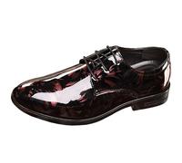 Zapatos de vestir brillantes para hombre, elegantes, estampados, mocasines formales para bodas, fiestas de noche y bailes de graduación, b, 39 2/3 EU