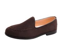 Zapatos de vestir formales para hombre, informales, ligeros, mocasines de ante para otoño, bodas, recepciones, cenas de gala, cócteles, café, 39 2/3 EU
