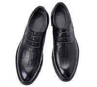 Zapatos de Vestir para Hombres Zapatos de Hombres Tendencia sólido pudo Puente Redondo de pies Redondos Zapatos Casuales Oxford Zapatos Hombres (Negros, 290)