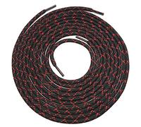 Zapatos de zapatos redondos para botas de senderismo, construcción de seguridad, botas de trabajo, Black/Red X Spot, 47.2"(120cm)