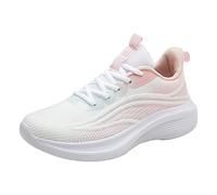 Zapatos deportivos 574 degradado de la Moda Verano Nuevo Modelo de Malla Transpirable y Cómodo Cordones Casual Zapatos de Invierno Cómodos, Rosa, 40 EU