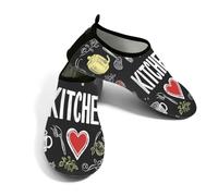 Zapatos deportivos acuáticos para hombre y mujer, de secado rápido, para la playa, natación, cocina, patrón de bocetos, sin cordones, calcetines acuáticos para senderismo, surf, yoga, Patrón de boceto