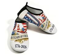 Zapatos deportivos acuáticos para hombre y mujer, de secado rápido, para playa, natación, 250 años de libertad, sin cordones, para senderismo, surf, yoga, USA 250 Years of Freedom Decor, 41/42 EU