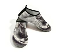 Zapatos deportivos acuáticos para hombre y mujer, de secado rápido, para playa, natación, bocetos, café, periódico, color blanco y negro, sin cordones, calcetines acuáticos para senderismo, surf, yoga