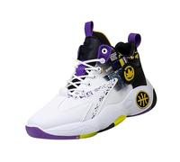Zapatos deportivos blancos para hombre, zapatos de baloncesto de cuero, zapatos de entrenamiento, zapatos de entrenador, pies anchos, zapatos de correr, antideslizantes, elegantes y hermosos, zapatos