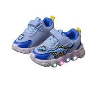 Zapatos Deportivos Brillantes Niños,Calzado Deportivo Al Aire Libre Ligero Cómodas Zapatillas de Suela Blanda Moda Transpirables Zapatillas Antideslizantes con Luces para Uso Diario 21-30 EU