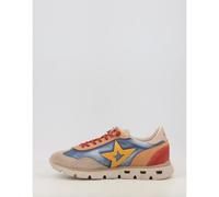Cetti Zapatilla deportiva piel, cordón elástico, plantilla extraíble, suela decorada Jeans 43