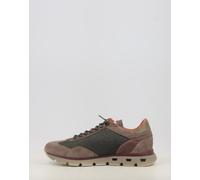 Cetti Zapato casual piel y textil deportivo cordón elástico suela alta goma Hombre Kaki 42